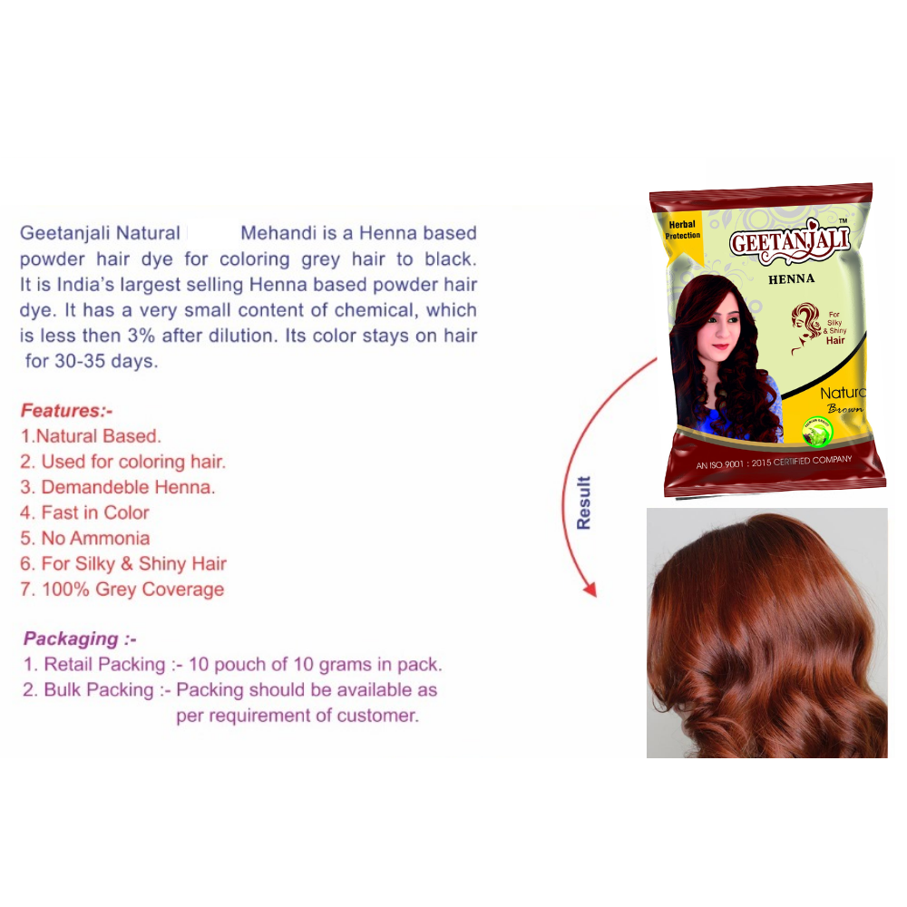 Buy Natural Mehndi For Hair | Henna Brown Mehndi Powder